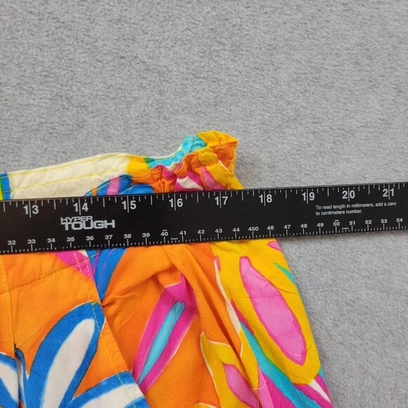 Jams World Pants Womens Medium Floral Rayon Wide Leg Joy Made in Hawaii USA - Picture 7 of 12